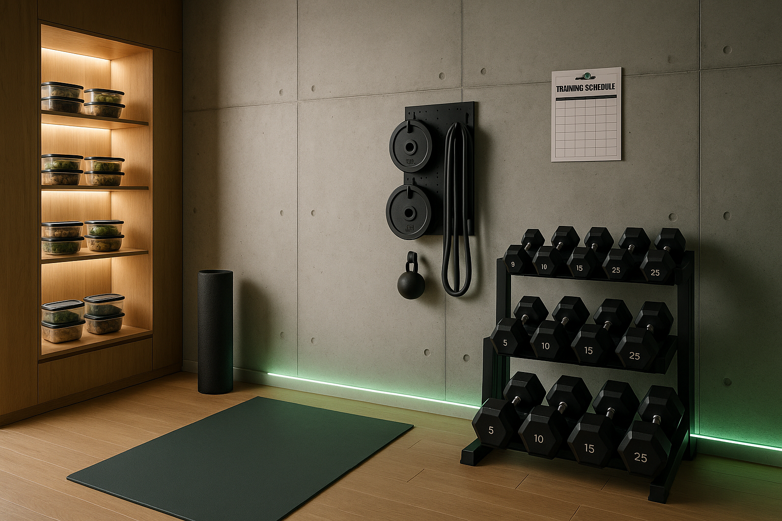 Thoughtfully designed athletic home environment