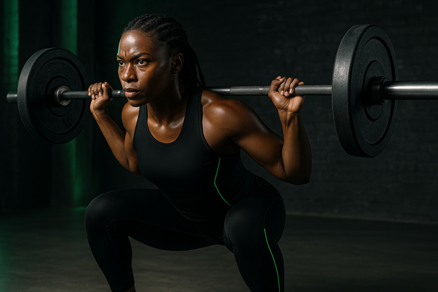 Elite athlete performing systematic strength training